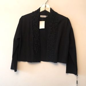 Calvin Klein cardigan with black beads